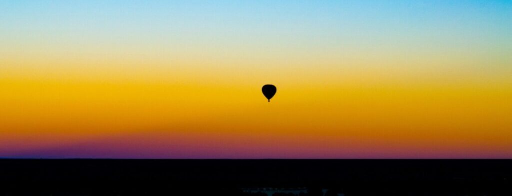 Hot Air Balloon Sunset in Albuquerque.